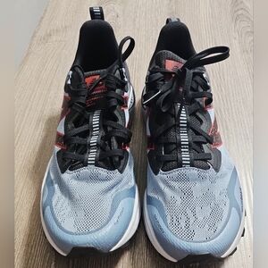 NWOT Men's New Balance Nitrel Trail V4 All Terrain Shoes stone blue/red/ 10.5 W